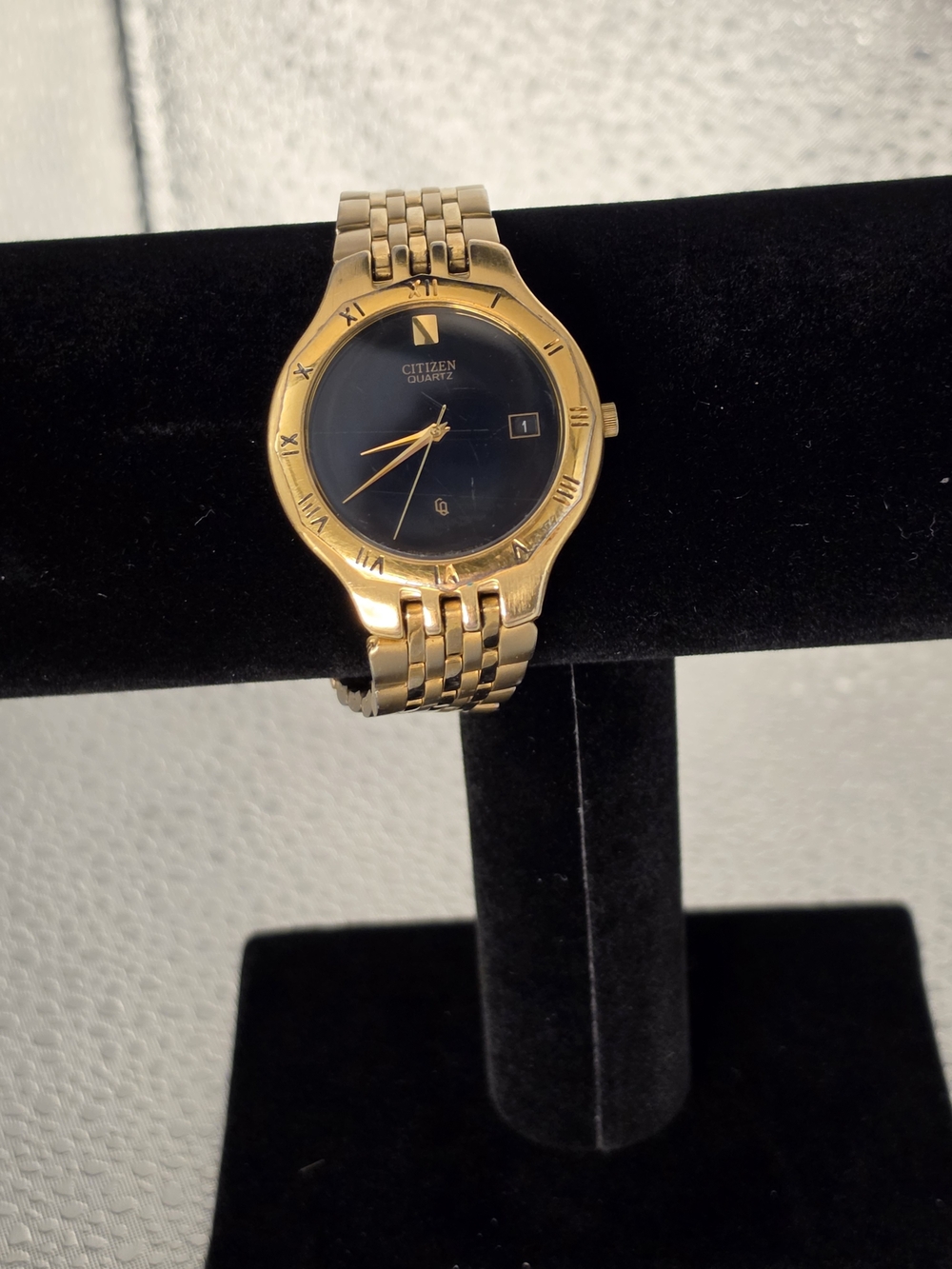 Citizen Gold-Tone Men's Quartz Watch with Black Dial